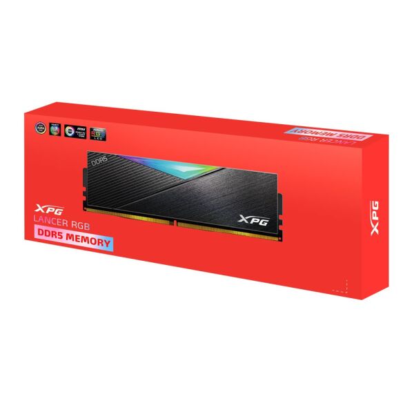 XPG Lancer RGB 16GB DDR5 7200Mhz CL34 1.4V AX5U7200C3416G-CLARBK Tek Modül Ram