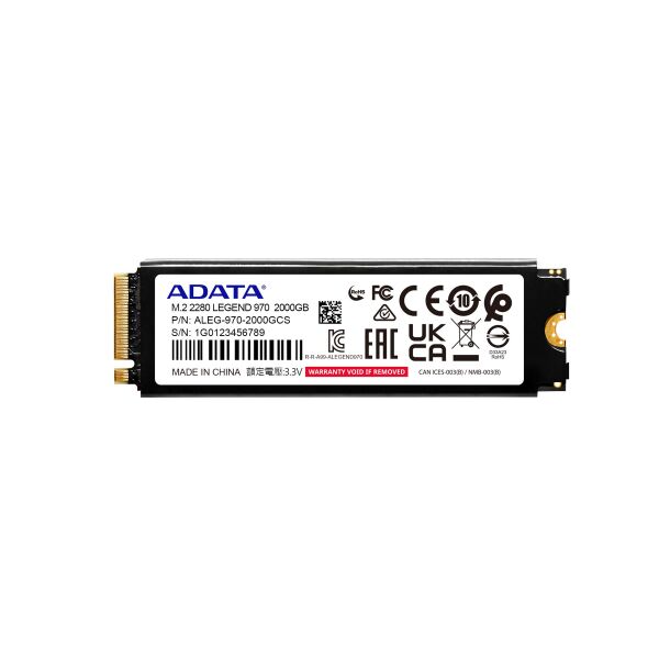 A-Data LEGEND 970 2TB NVMe Gen5 10000MB\s 10000MB\s SLEG-970-2000GCI SSD Disk