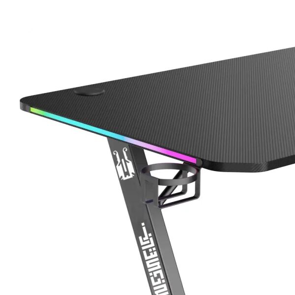 VIYERO ARMOR GD-12002E-2-BLK Z AYAK RGB KARBON FIBER E-SPOR OYUNCU MASASI