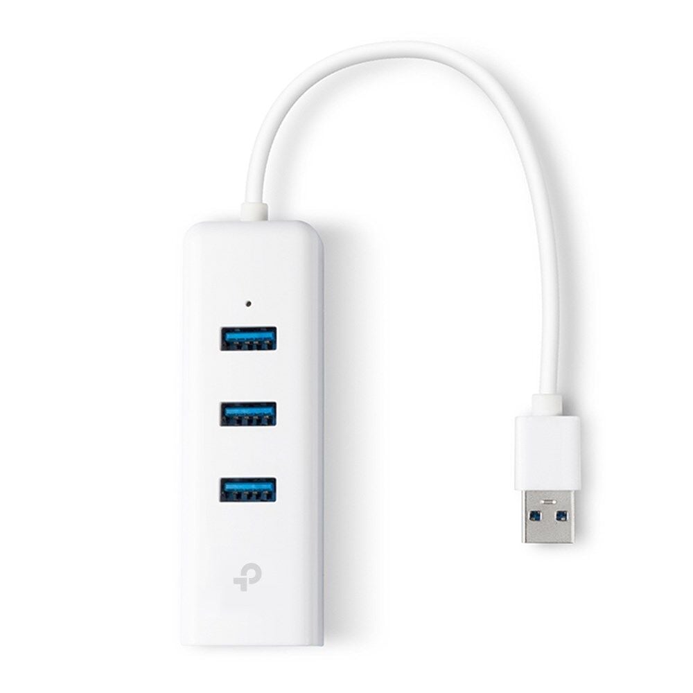 Tp-Link UE330 10-100-1000 Mbps 3.0 USB Ethernet Çevirici + 3 Port USB Çoğaltıcı