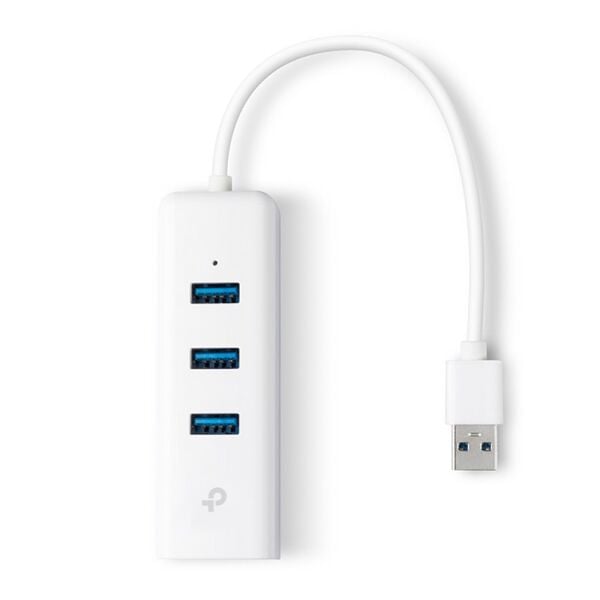 Tp-Link UE330 10-100-1000 Mbps 3.0 USB Ethernet Çevirici + 3 Port USB Çoğaltıcı