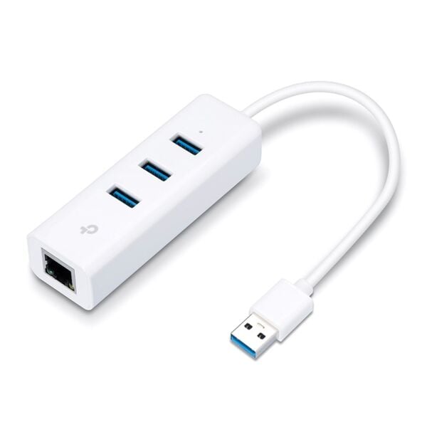 Tp-Link UE330 10-100-1000 Mbps 3.0 USB Ethernet Çevirici + 3 Port USB Çoğaltıcı