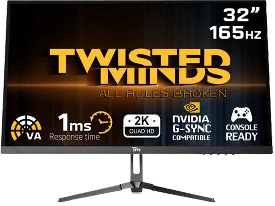TWISTED MINDS 32'' TM32QHD165VA QHD 165HZ 1MS HDMI DP HDR FAST VA FREESYNC/ADAPTIVE-SYNC ÇERÇEVESİZ GAMING MONİTÖR