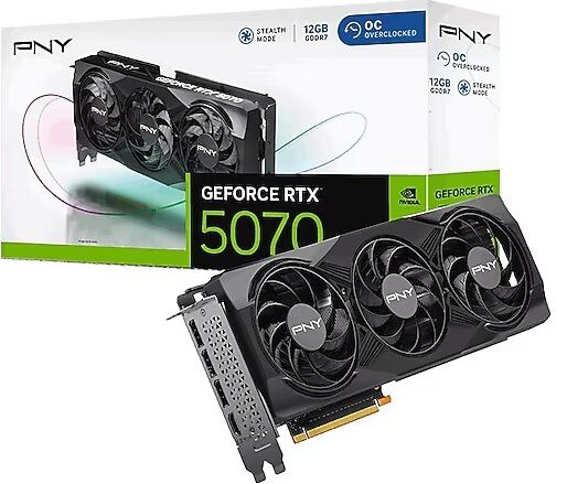 PNY RTX 5070 12GB GDDR7 192Bit (VCG507012TFXPB1) 3X FAN EKRAN KARTI