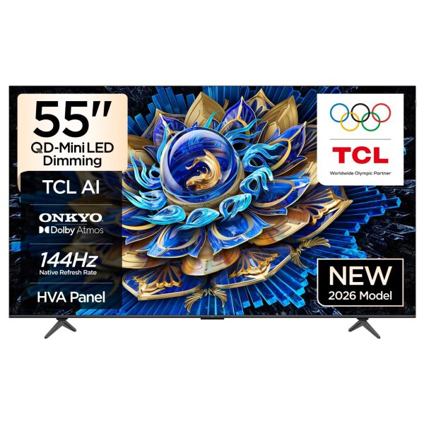 TCL 55T8DGTV 4K UHD QLED 55'' 144HZ GOOGLE TV