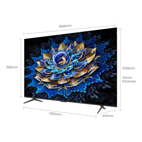 TCL 75T8DGTV 4K QD-MINILED DIMMING 75'' GOOGLE TV