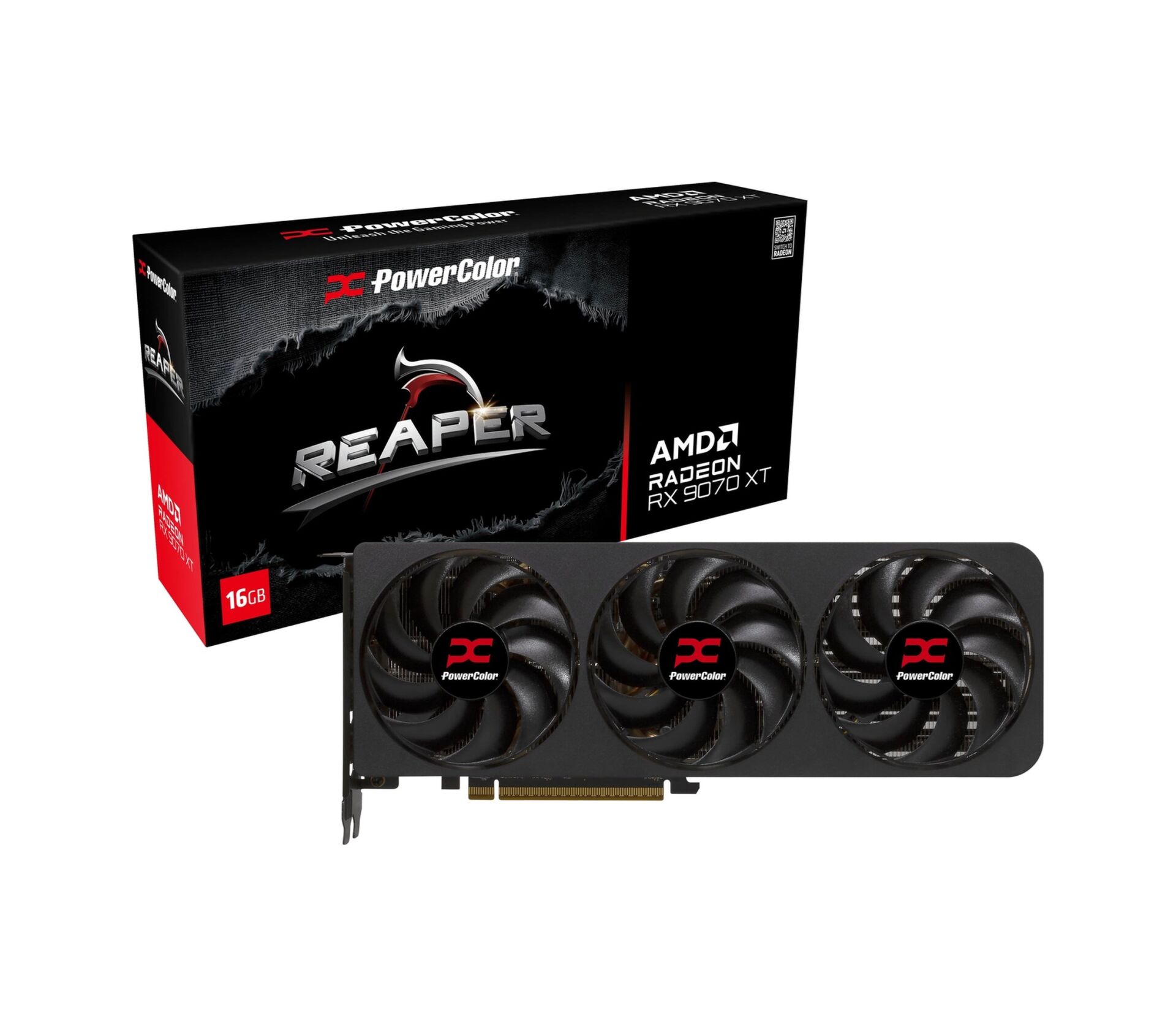 POWERCOLOR REAPER RADEON RX9070XT 16G-A GDDR6 256BİT GAMİNG  EKRAN KARTI