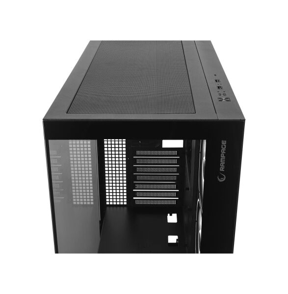 Rampage Hydra V1 Black Type-C Argb Fan + Hub E-ATX Exclusive Gaming Kasa