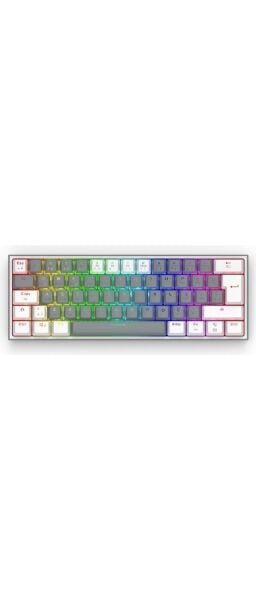 REDRAGON K616 FİZZ PRO RGB RED SWİTCH 2.4GHZ KABLOSUZ TÜRKÇE MEKANİK OYUNCU KLAVYESİ BEYAZ