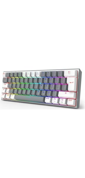 REDRAGON K616 FİZZ PRO RGB RED SWİTCH 2.4GHZ KABLOSUZ TÜRKÇE MEKANİK OYUNCU KLAVYESİ BEYAZ