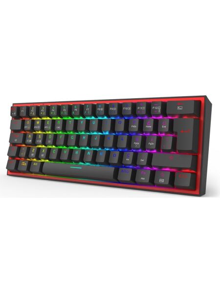 REDRAGON K616 FİZZ PRO RGB RED SWİTCH 2.4GHZ KABLOSUZ TÜRKÇE MEKANİK OYUNCU KLAVYESİ SİYAH