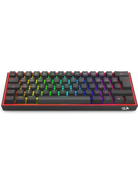 REDRAGON K616 FİZZ PRO RGB RED SWİTCH 2.4GHZ KABLOSUZ TÜRKÇE MEKANİK OYUNCU KLAVYESİ SİYAH