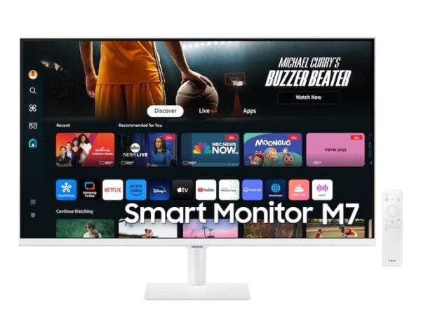 SAMSUNG ODYSSEY M7 LS32DM703UUXUF 32'' 4MS 60HZ 4K (HDMI+TYPE-C+WİFİ+BLUETOOTH) BEYAZ SMART MONİTÖR