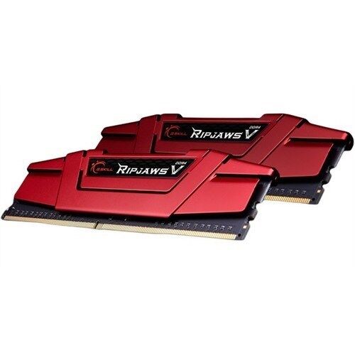 GSKILL RipjawsV 8GB DDR4 2400Mhz CL15 Tek Modül 1.2V Kırmızı  Bellek (F4-2400C15S-8GVR)