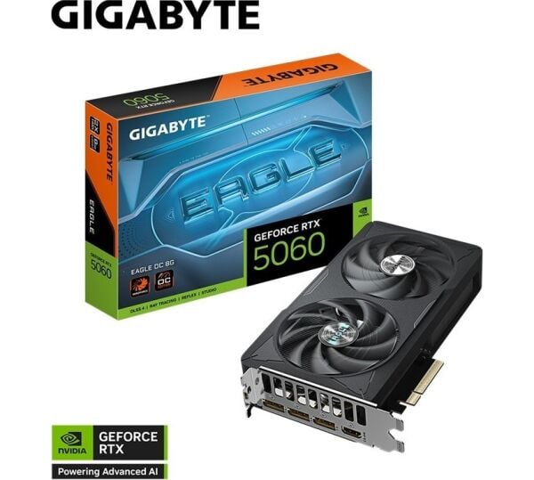 GIGABYTE RTX5060 8GB GDDR7 EAGLE OC EKRAN KARTI 8GB, 128 Bit, GDDR7, HDMI Ekran Kartı -
