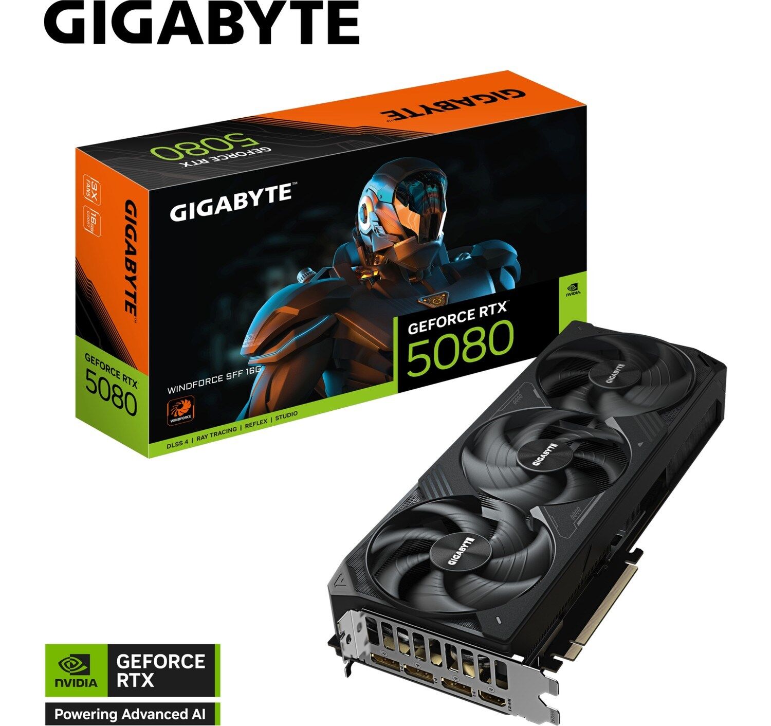 Gıgabyte Geforce Rtx™ 5080 Wındforce Oc Sff 16G Ekran Kartı, 16 Gb, Gddr7, 256 Bit, HDMI