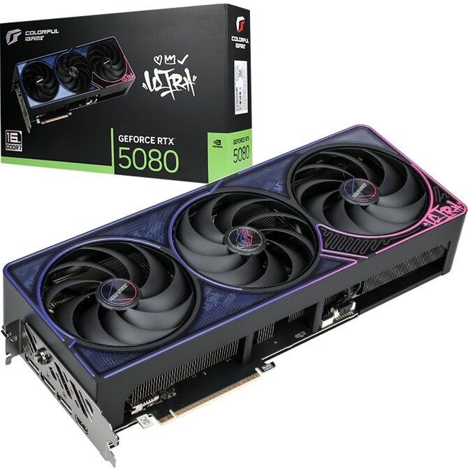 COLORFUL IGAME ULTRA W OC GEFORCE RTX5080 16GB-V-V2 GDDR7  256BİT GAMİNG  EKRAN KARTI