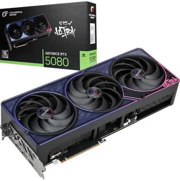 COLORFUL IGAME ULTRA W OC GEFORCE RTX5080 16GB-V-V2 GDDR7  256BİT GAMİNG  EKRAN KARTI