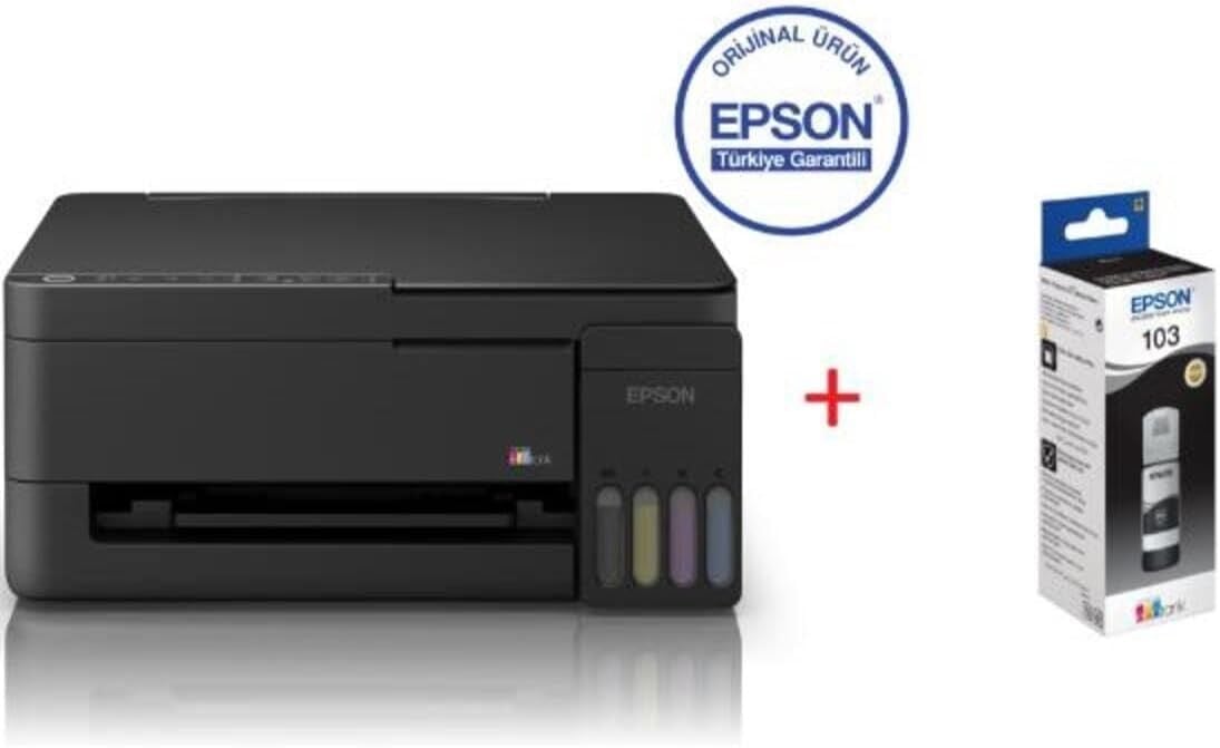 EPSON EcoTank L3350 Wi-Fi + Tarayıcı + Fotokopi Renkli Çok Fonksiyonlu Tanklı Yazıcı C11CL62413