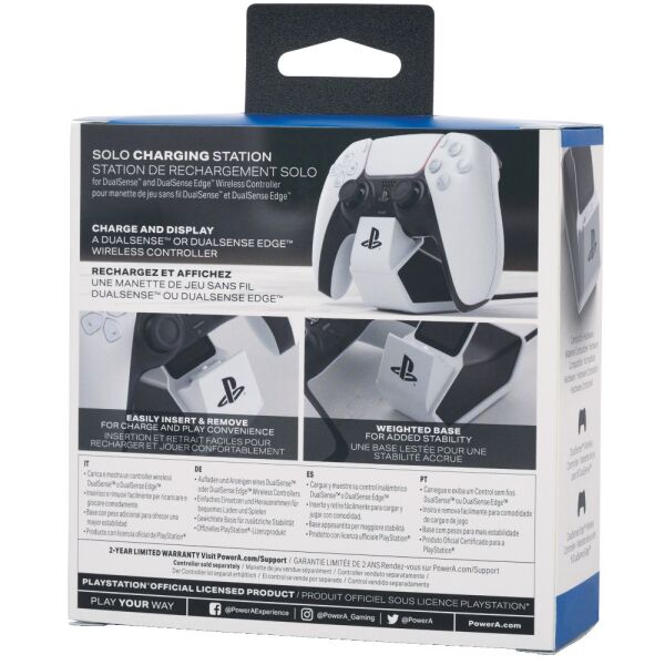 PowerA PS5 Dualsense Şarj İstasyonu Dock Lisanslı Tekli Charging Station