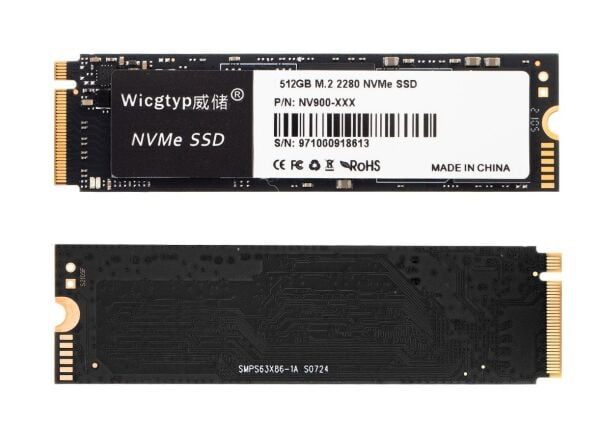 WICGTYP 512GB 2280/2242 Mb/s PCIE NVME M2 SSD