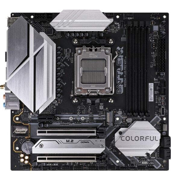 COLORFUL BATTLE-AX B850M-PLUS PRO WIFI V14 DDR5 7600MHZ MATX AM5 GAMİNG ANAKART