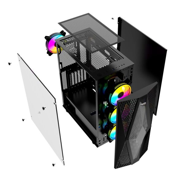 TWISTED MINDS SPLENDID AMD RYZEN 5 5500 16GB DDR4 512GB SSD 6GB RTX3050 FREEDOS GAMING PC