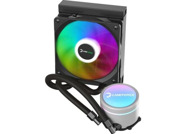 GAMEPOWER SKADİ V2 120 ARGB 120MM SIVI İŞLEMCİ SOĞUTUCUSU AM5 VE LGA1700 UYUMLU