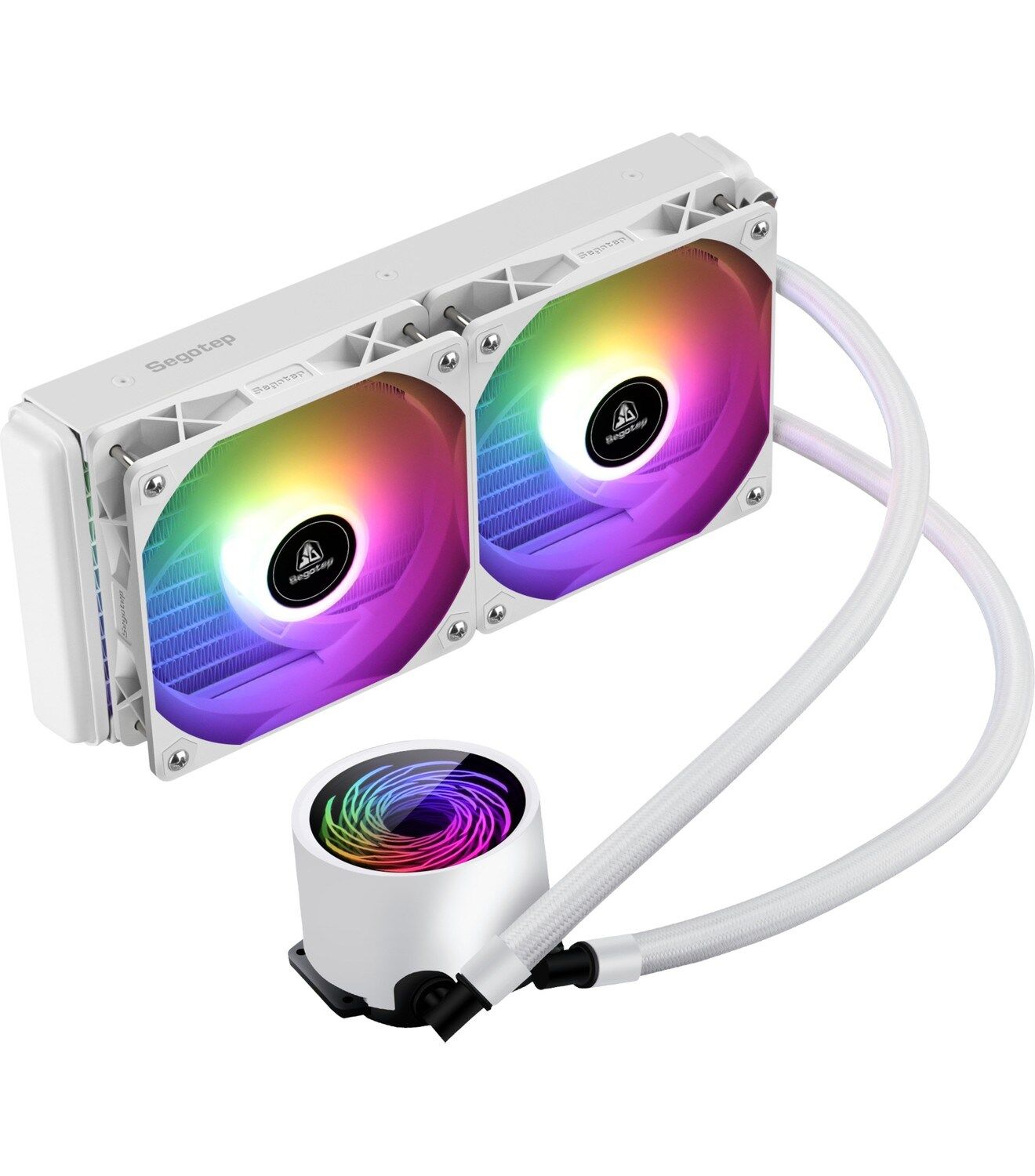 SEGOTEP BEVERE 240 ARGB BEYAZ SIVI İŞLEMCİ SOĞUTUCUSU (AM5 VE LGA1700 UYUMLU)