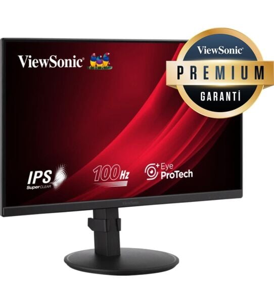 VIEWSONIC 24'' VG2408A FHD 5MS 100HZ 2XHDMI DP HDR FREESYNC PREMIUM YUKSEKLIK AYARI PİVOT IPS GAMING MONITOR