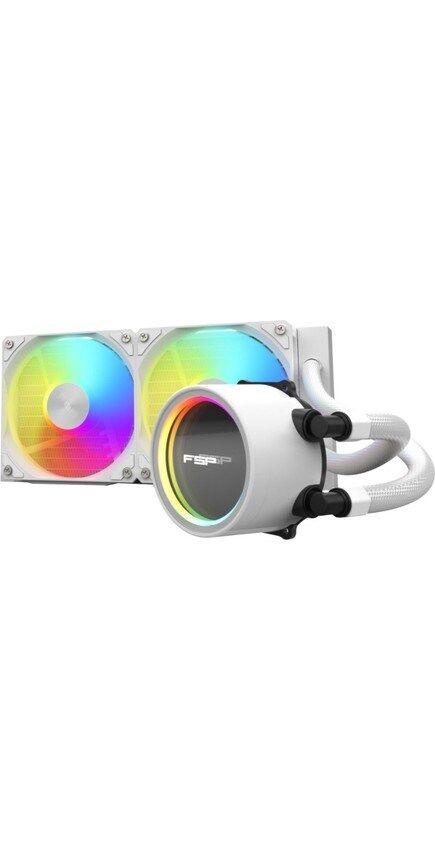 FSP AE24-W 240MM ARGB 2 FANLI (LGA1851/1700/1200/AM4/AM5) UYUMLU CPU BEYAZ SIVI SOĞUTUCU