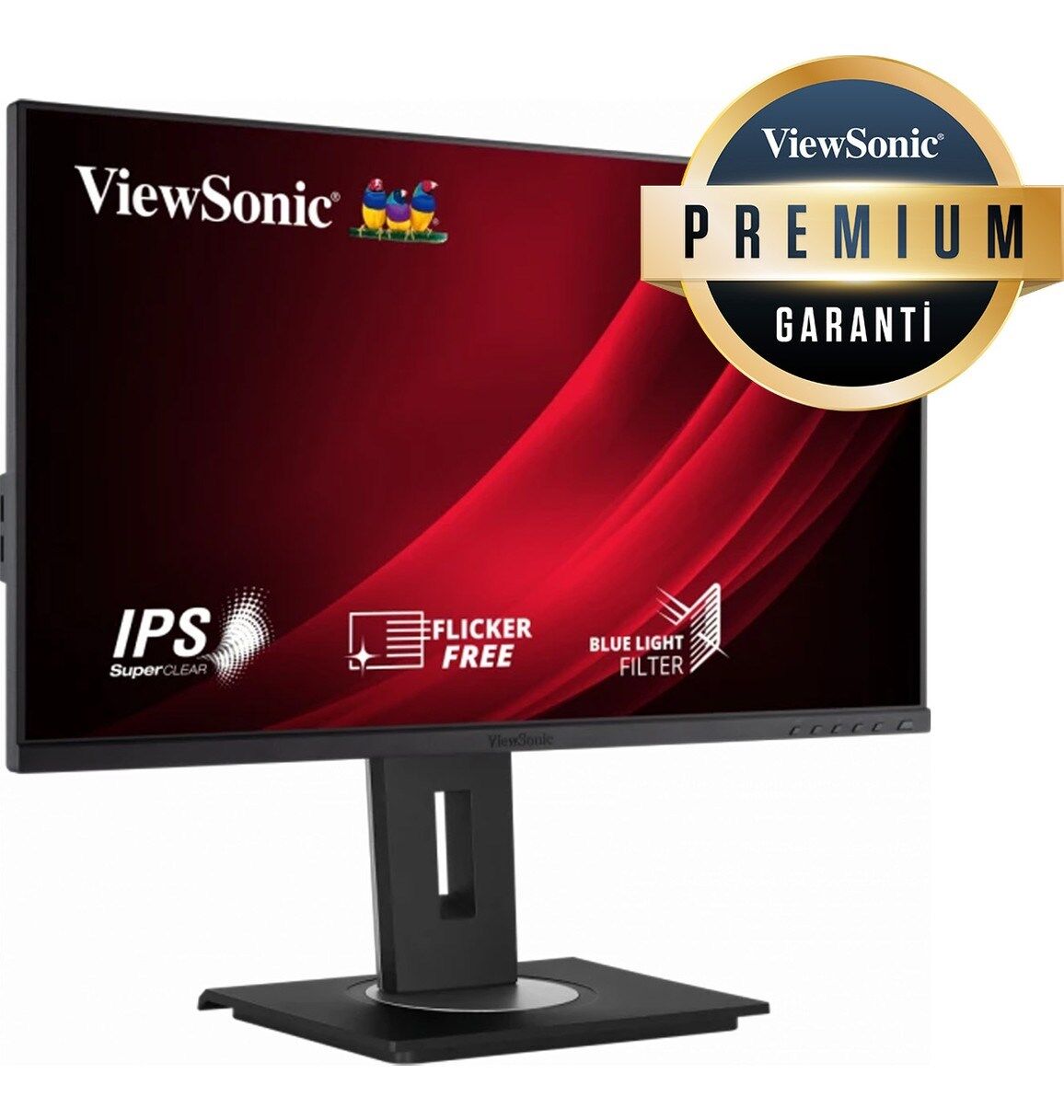 VIEWSONIC 24'' VG2448A-2 FHD 5MS 60HZ 2XHDMI DP HDR FREESYNC PREMIUM YUKSEKLIK AYARI IPS GAMING MONITOR
