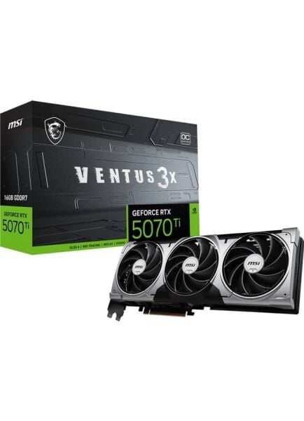 MSI GEFORCE RTX 5070 TI 16GB VENTUS 3X OC GD7 256B RTX 5070 TI 16G SHADOW 3X  EKRAN KARTI
