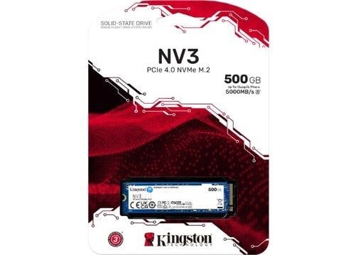KINGSTON 500GB  NV3 GEN4X4 NVME SSD SNV3S/500G SSD
