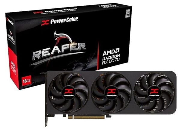 POWERCOLOR REAPER RADEON RX9070 16G-A GDDR6 256BİT GAMİNG EKRAN KARTI