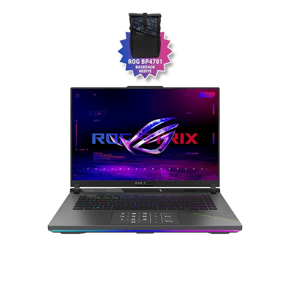 ASUS ROG STRIX G16 G614FR-S5112 AMD RYZEN 9-9955HX 32GB 1TB 12GB RTX5070TI 16'' 2.5K WQXGA 240HZ FREEDOS