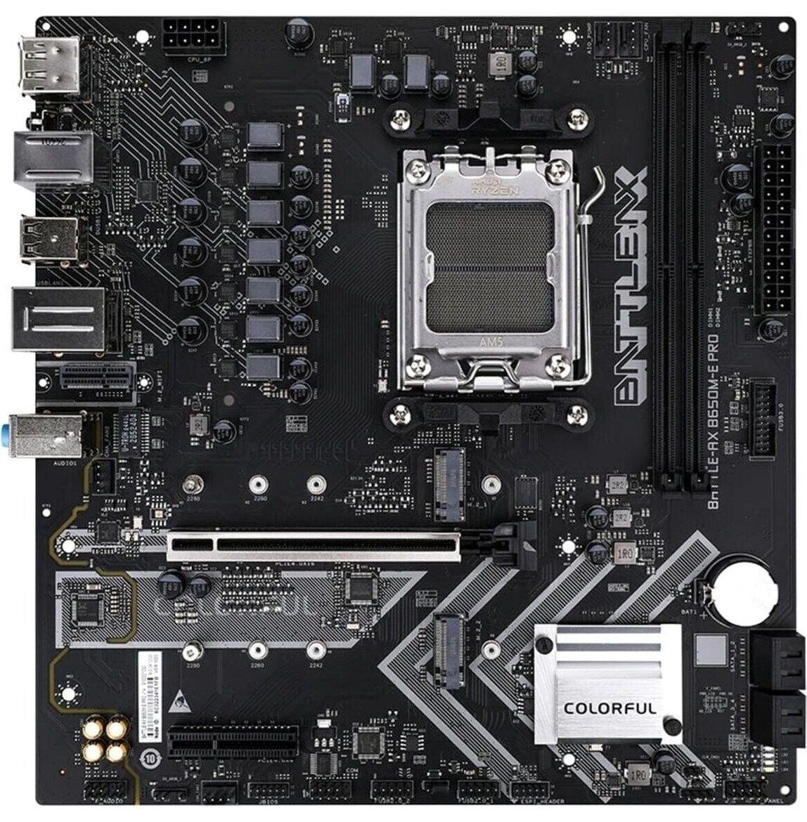 COLORFUL Battle Ax B650M-E Pro V14 Ddr5 7600MHZ Matx Gaming (Oyuncu) Anakart