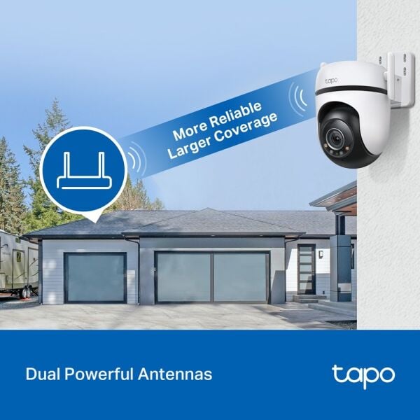 TP-Link Tapo C520WS 2K QHD Gece Görüşlü 512GB Micro SD Destekli Dış Mekan Wi-Fi Kamera