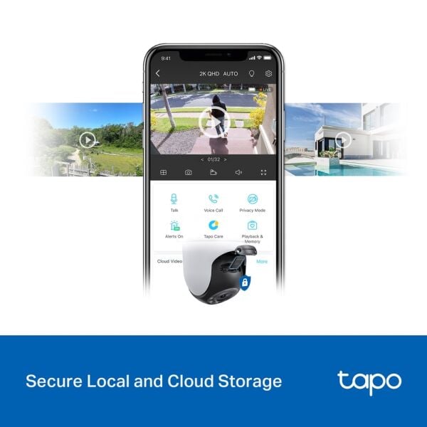 TP-Link Tapo C520WS 2K QHD Gece Görüşlü 512GB Micro SD Destekli Dış Mekan Wi-Fi Kamera