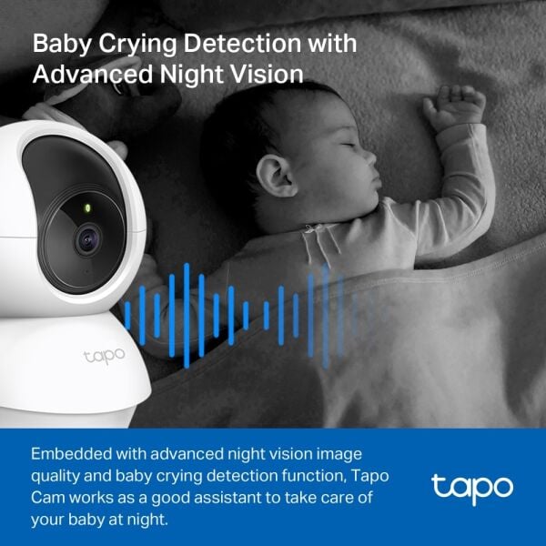 TP-Link Tapo TC71 2K İç Mekan 3MP Gece Görüşlü 512GB Kart Destekli Wİ-Fİ Güvenlik Kamerası