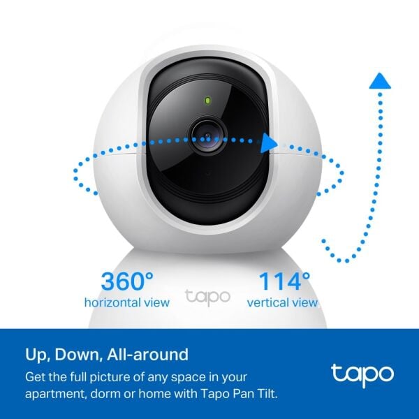 TP-Link Tapo TC71 2K İç Mekan 3MP Gece Görüşlü 512GB Kart Destekli Wİ-Fİ Güvenlik Kamerası