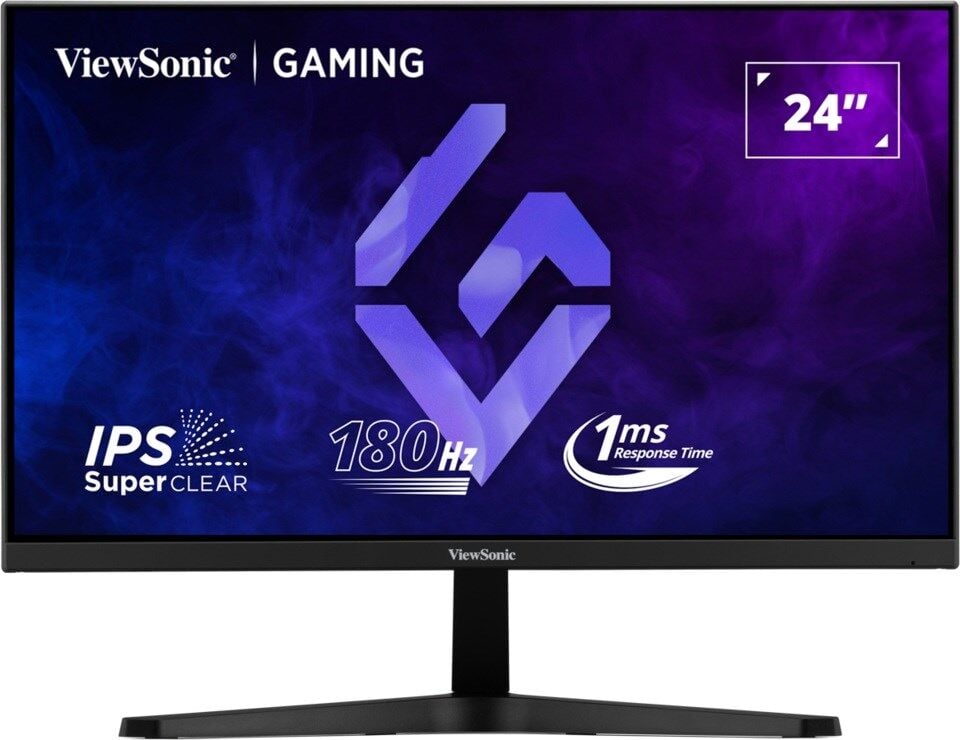 VIEWSONIC 24'' VX24G1-HD FHD 1MS 180HZ 2XHDMI DP HDR10 VRR PREMIUM IPS GAMING MONITOR