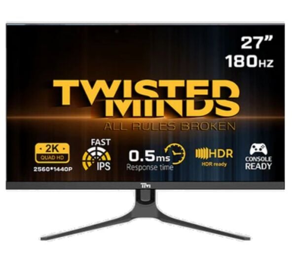 TWISTED MINDS 27'' TM27QHD180IPS QHD 2K 180HZ 0,5MS HDMI DP HDR READY FAST IPS RGB GAMING MONİTÖR