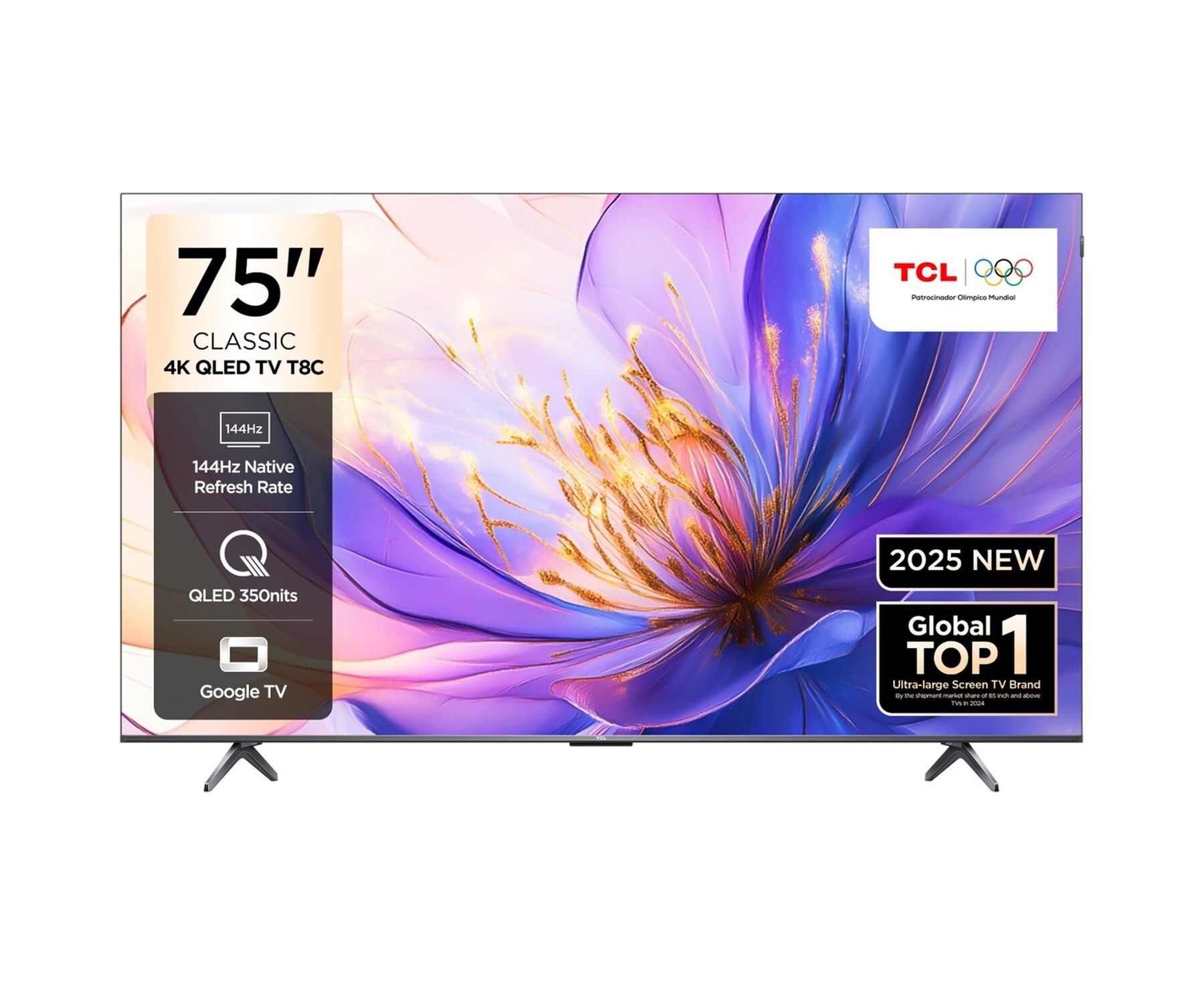 TCL 75T8CGTV 4K QLED 75'' 144HZ GOOGLE TV