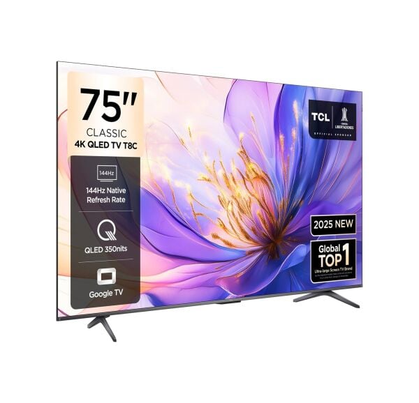 TCL 75T8CGTV 4K QLED 75'' 144HZ GOOGLE TV