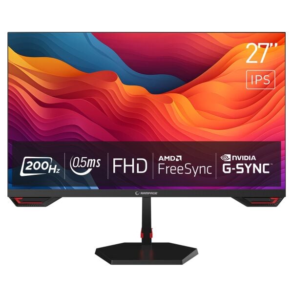 RAMPAGE 27'' CRIMSON CR27R200 FHD 200HZ 0,5MS  FREESYNC/G-SYNC GAMING MONİTÖR