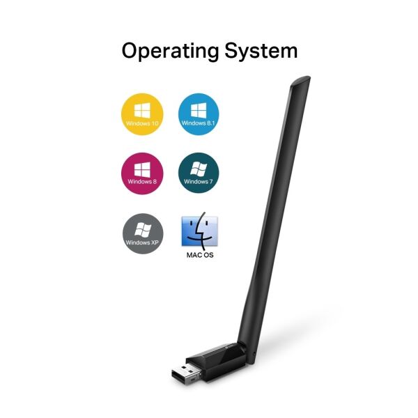 TP-Link Archer T2U Plus AC600 Yüksek Kazançlı Wireless Dual Bant USB Adaptör