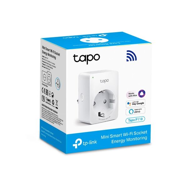 TP-Link Tapo P110 Mını Wi-Fi Akıllı Priz Güç Monitörü  (2'li Paket)