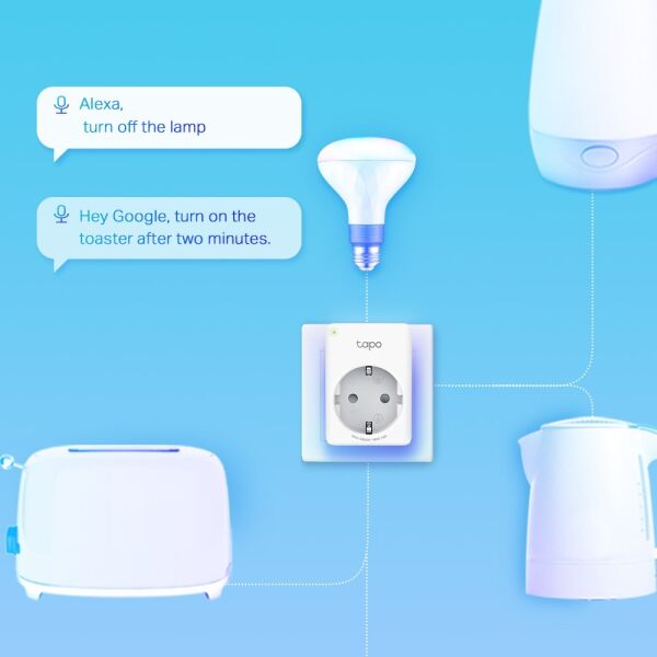 TP-Link Tapo P110 Mını Wi-Fi Akıllı Priz Güç Monitörü  (2'li Paket)
