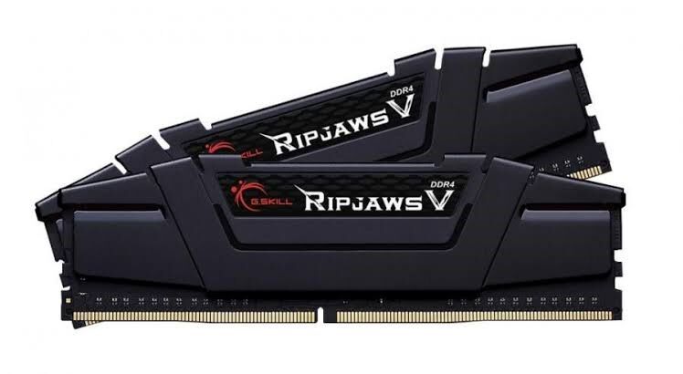 GSKILL RipjawsV 64GB (2X32) DDR4-3600Mhz CL18 Siyah 1.35V (F4-3600C18D-64GVK)